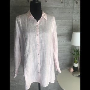 J.Jill Linen Button Down Shirt